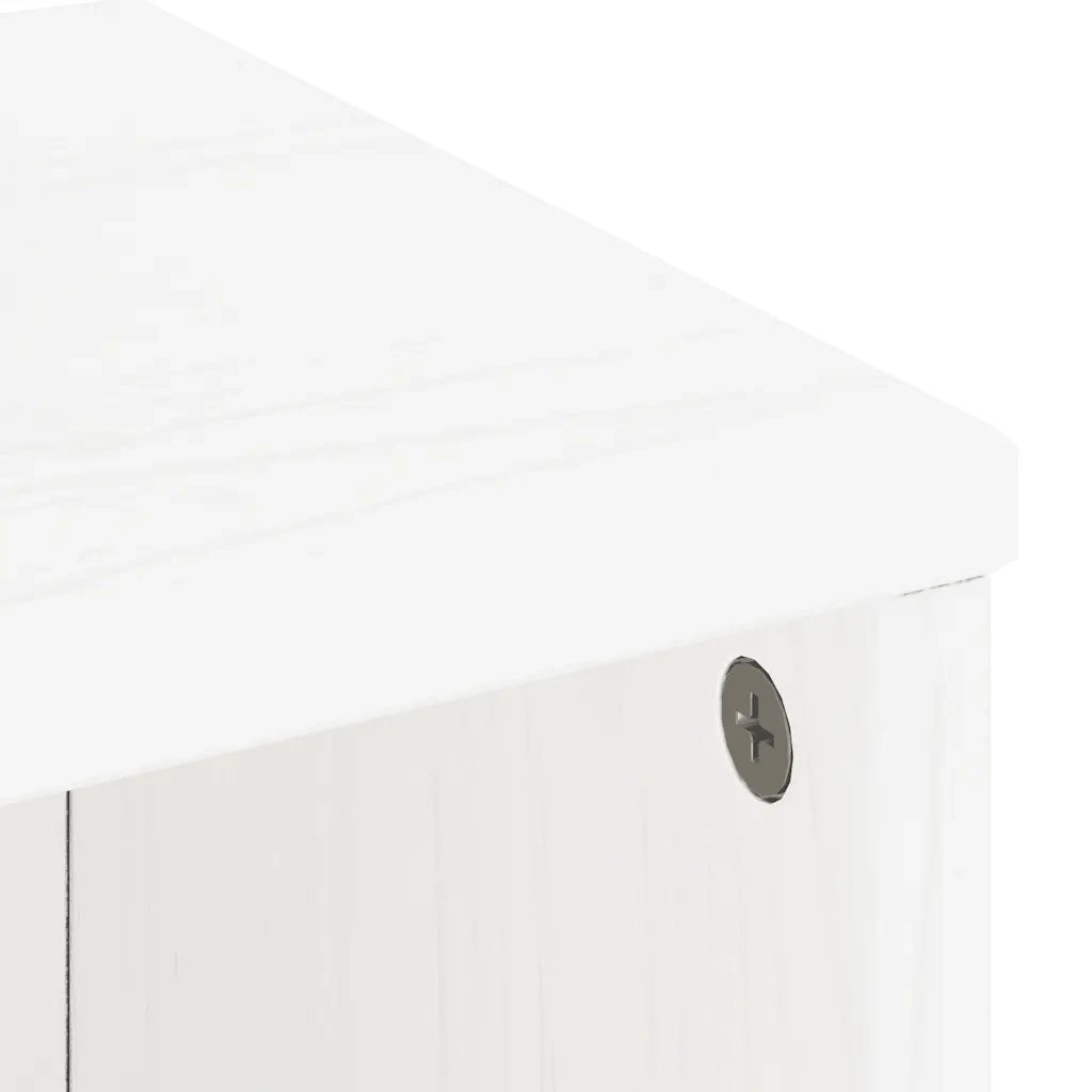 Armadietti Laterali 4 pz ODDA Bianco 40x24x79 cm Legno di Pino 3365353