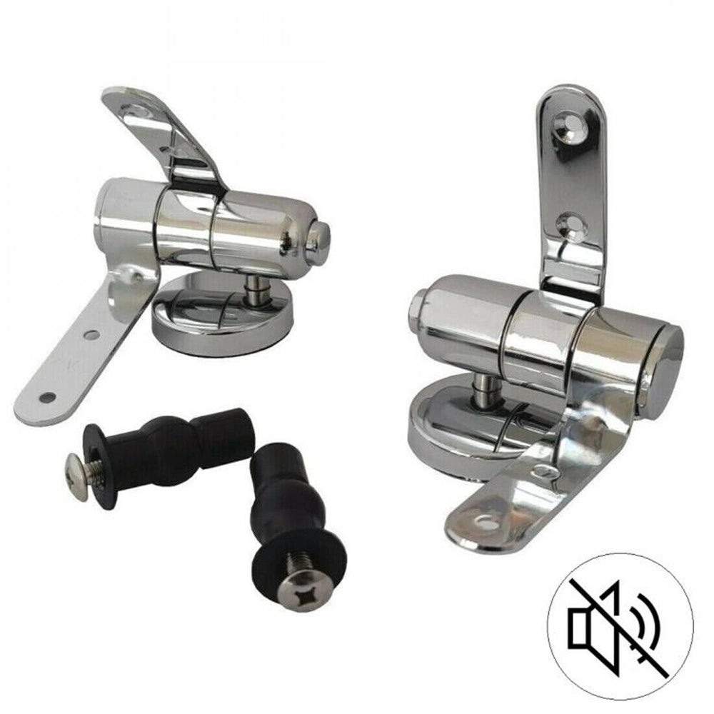 Trade Shop - Cerniere Per Wc Supporti Copriwater Universali Con Chiusura Soft Ammortizzata 79573 -