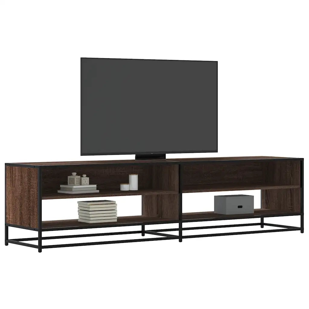 Mobile Porta TV-Mobile per TV-Credenza TV Rovere Marrone 180,5x40x46 cm in Truciolato