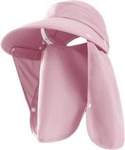 Cappello da Pesca - Con Protezione Facciale e Collo - Protezione UPF 50+ contro il Sole - Protezione Solare Estiva - Cappello da Pesca Respirante per Uso Esterno per Uomini e Donne - Cappello Alto Rimovibile con Banda Larga