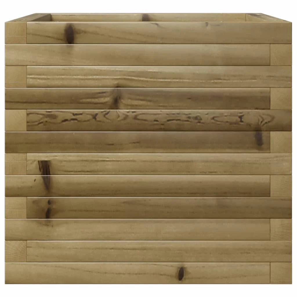 Fioriera rialzata per piante e fiori terrazza giardino 50 x 50 x 45,5 cm legno di pino impregnato marrone 02_0037635