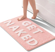 Matte da Bagno Antiscivolo 60 x 90 cm con Lettere Colorate e Microfibra Sovraccoperta in Microfibra Macchinabile Tappeto per Bagno