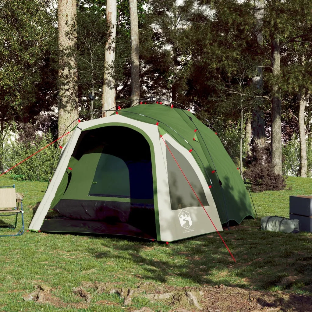 Tenda a Cupola da campeggio | Tenda da campo 3 Persone Verde a Rilascio Rapido