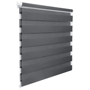 Tenda a rullo giorno e notte Zebra rullo a doppio strato 45x150cm grigio scuro 19_0000856