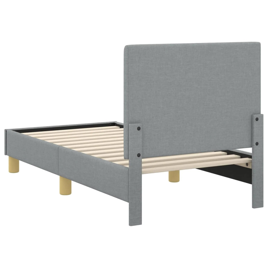 Struttura letto per bambini con testata Grigio chiaro Tessuto 42010979