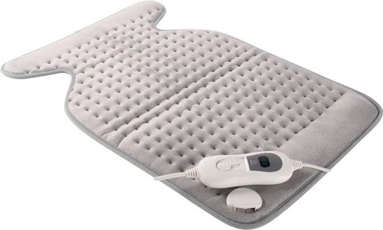 Deken riscaldante con 3 livelli di temperatura - Consumo energetico basso - Spegnimento automatico - 100W di potenza - Matrimonio riscaldante per zona lombare - 40x30 cm