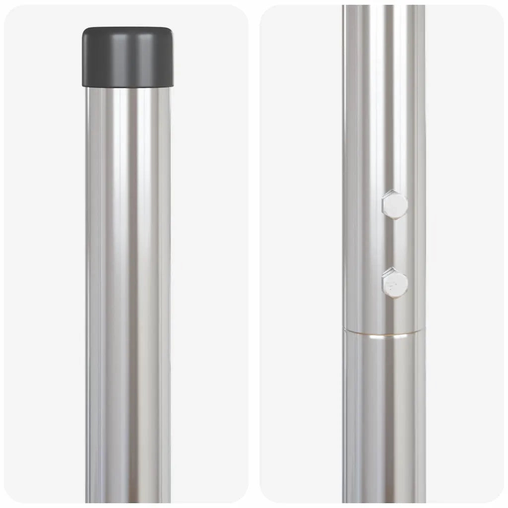 Palo della recinzione 2 pz Argento CFW6989856