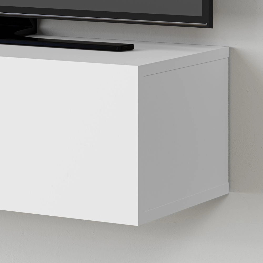 Mobile porta TV sospeso ante a ribalta Francy colore bianco 135 cm
