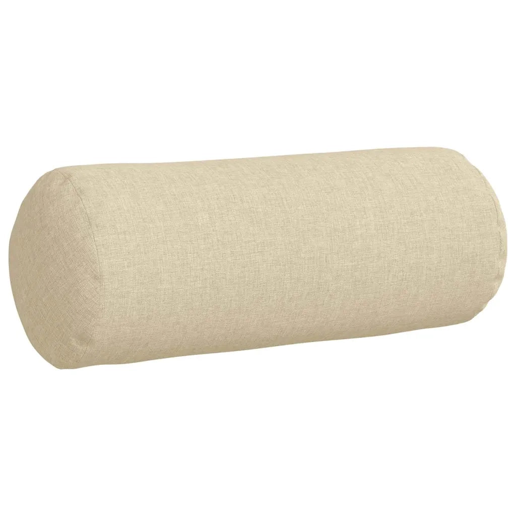 Cuscini a rullo 2 pz | Cuscini per sedie Crema ? 15 x 40 cm Tessuto