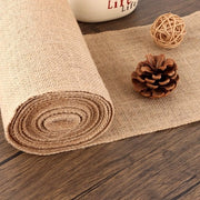Tavolo da pranzo in juta - 2 rotoli - 20 cm x 10 m - Matrimonio/Festa all'aperto - Tessuto di juta naturale - Stile rustico - Senza odore - Tavolo da pranzo in juta