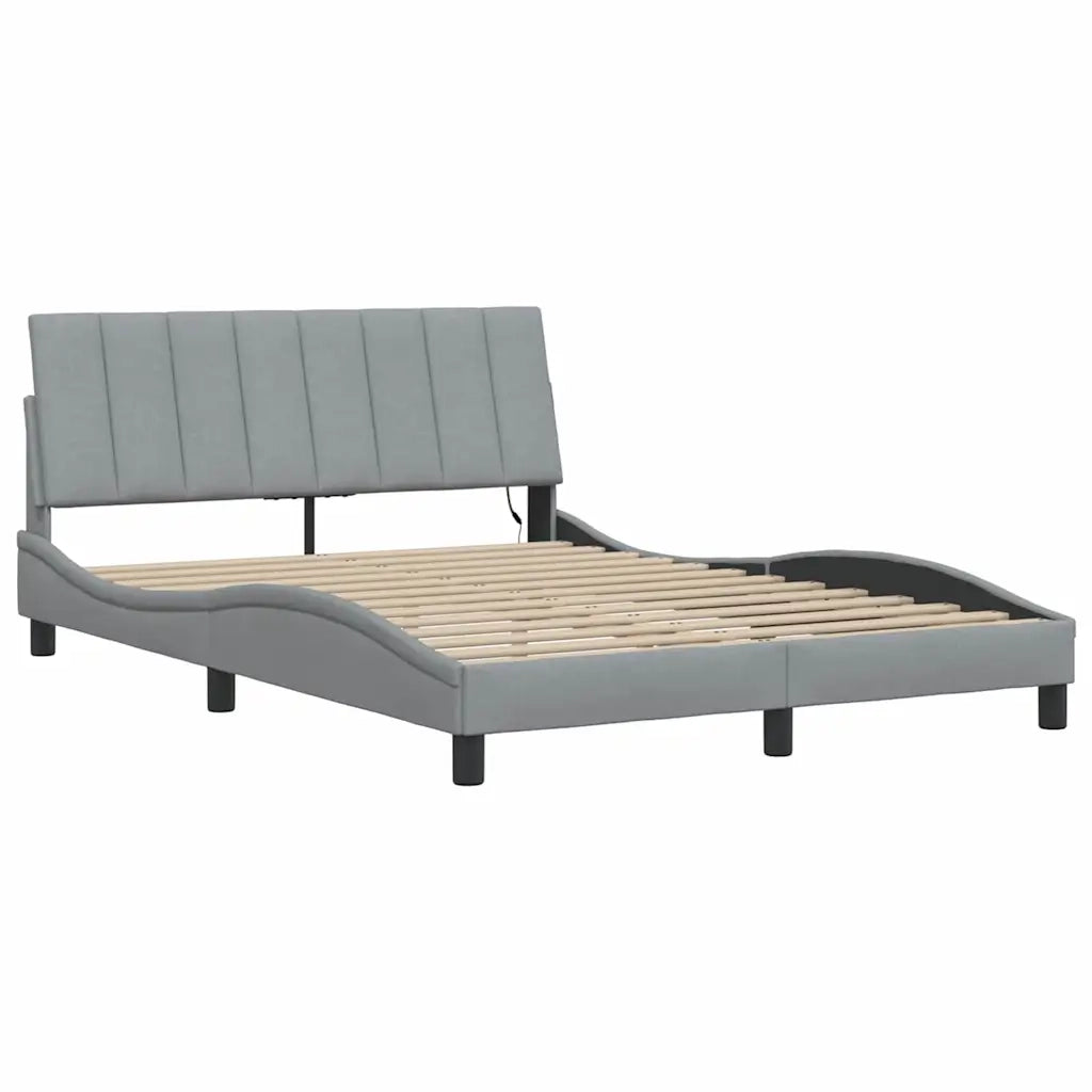 Giroletto senza Materasso Hanko Grigio Chiaro 120x200 cm Tessuto 3310447