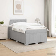 Letto box spring con materasso Grigio Chiaro 120 x 190 cm 3451171