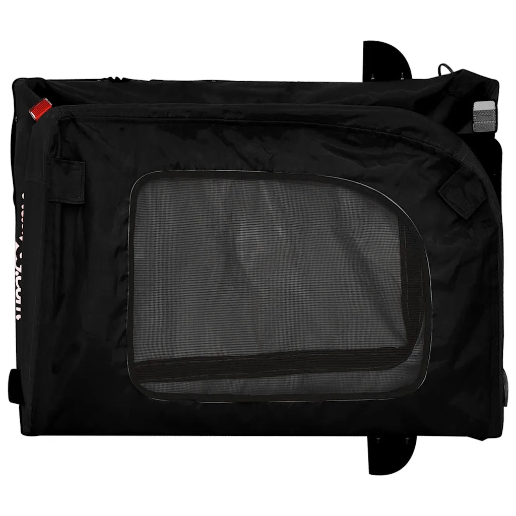 Rimorchio da Bici per Animali Nero Oxford e Ferro CFW8073310