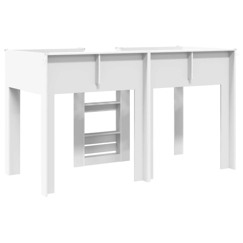 Letto a Castello per Bambini | Letto Infantile | Lettino Bianco 75 x 190 cm
