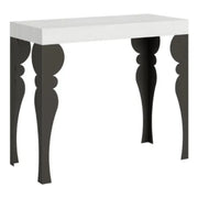 Consolle allungabile 90x40/196 cm Paxon Small Premium bianco frassino gambe antracite