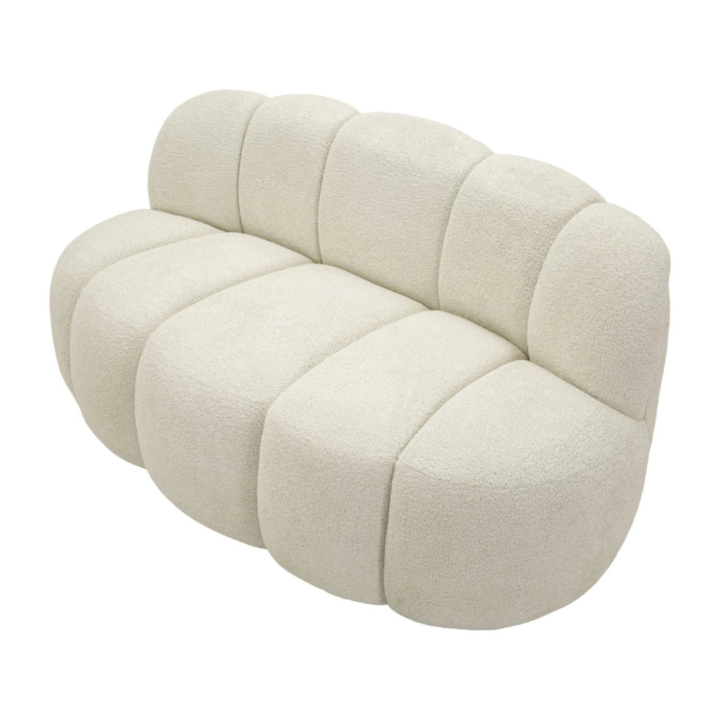 Divano VKH1060, Bianco, Spugna, 145x80x69 cm