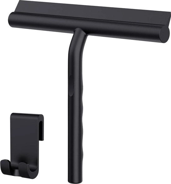 Supporto per vetrine con tirante in silicone per finestre da doccia, 21 cm, per docce, specchi, finestre, pavimenti e vetri auto, pulizia vetro. Supporto per vetrine.