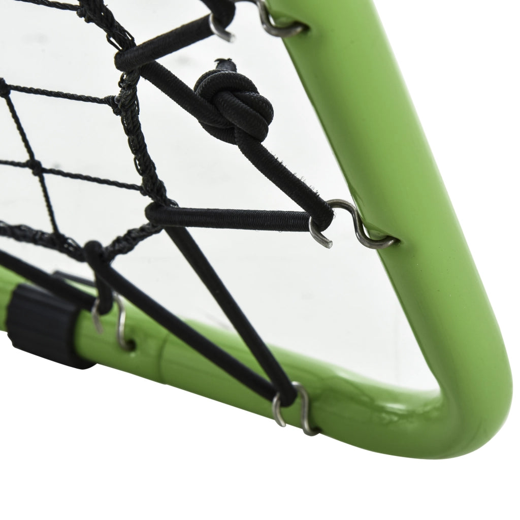 Rete Rimbalzo Calcio Baseball Basket ¨C Xylo ¨C Regolabile 5 Livelli Verde Nero 75x75x64cm