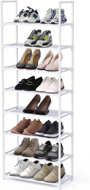Rack per Scarpe 8 Livelli per 16-20 Pair di Scarpe Alte - Organizzatore Plank per Scarpe Versatile 

Specifiche tecniche: 
- Materiale: 
- Dimensioni: 
- Peso: 
- Capacità di carico: 16-20 pair di scarpe alte