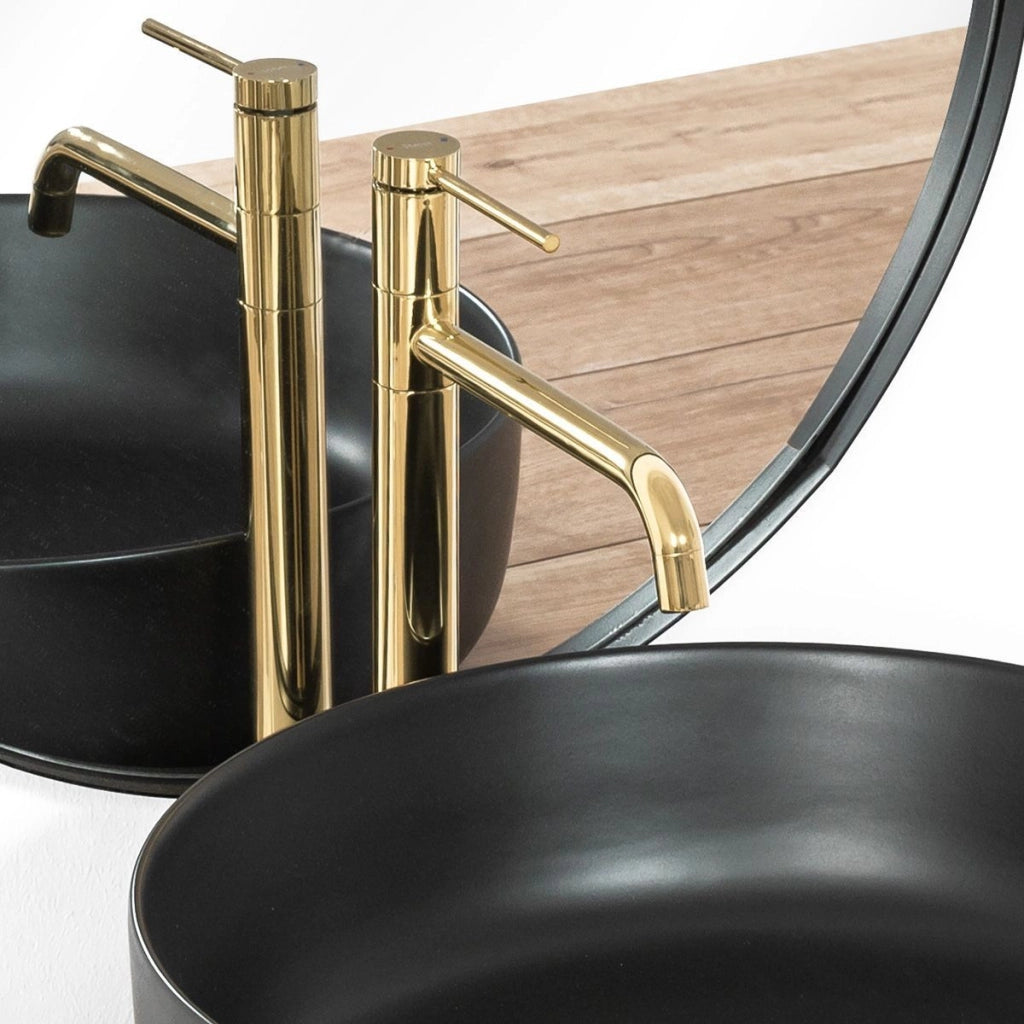 Rubinetto Da Bagno Rea Lugano Slim Gold High