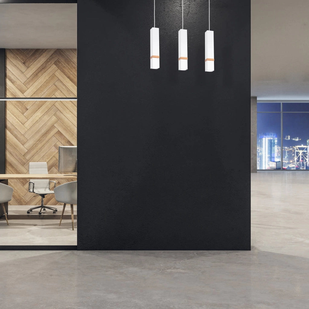 Lampadario sospeso Milagro Vidar 3xGU10 35W bianco
