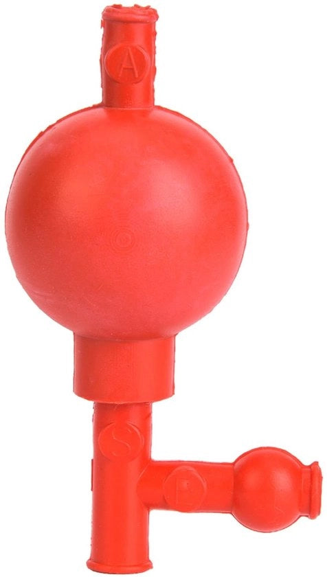 Rubber aspiratore per pipetta laboratoriale con 3 viti