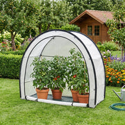 Serra da Giardino Larshasas per Coltivazione Pomodori e Piante 180x80x170 cm - Traslucido [en.casa]