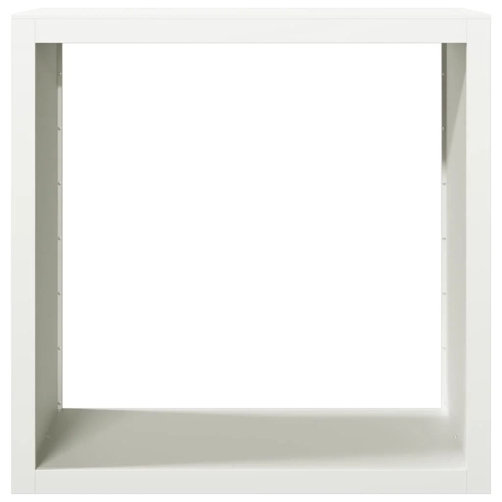 Portalegna 100 x 40 x 100 cm acciaio bianco 02_0043685
