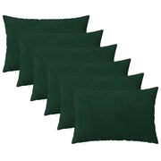 Federa 6 pcs HEERLEN Verde Scuro 40 x 60 cm Velluto 909154