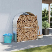 Portaceppi Argento 120x45x140 cm in Acciaio Zincato 364591