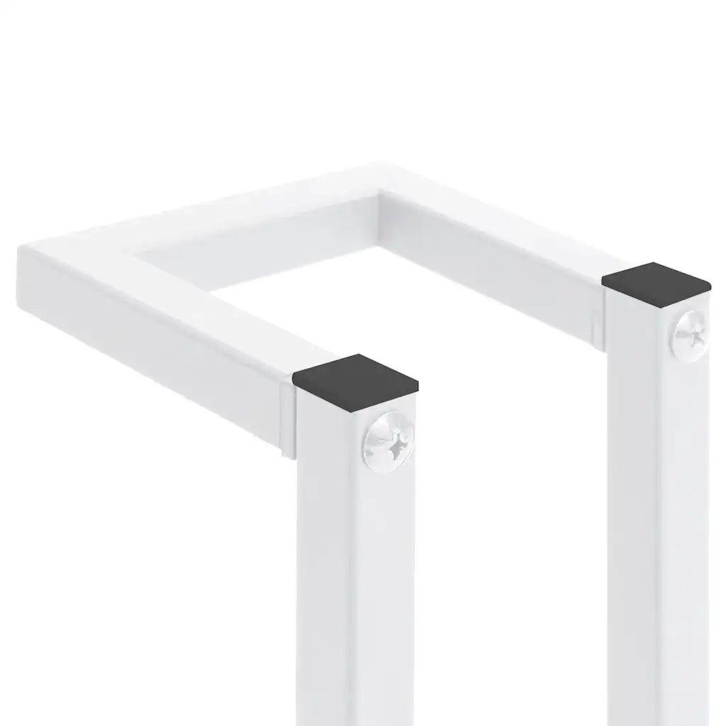 Portasciugamani Bianco 12,5x12,5x60 cm in Acciaio cod mxl 47859