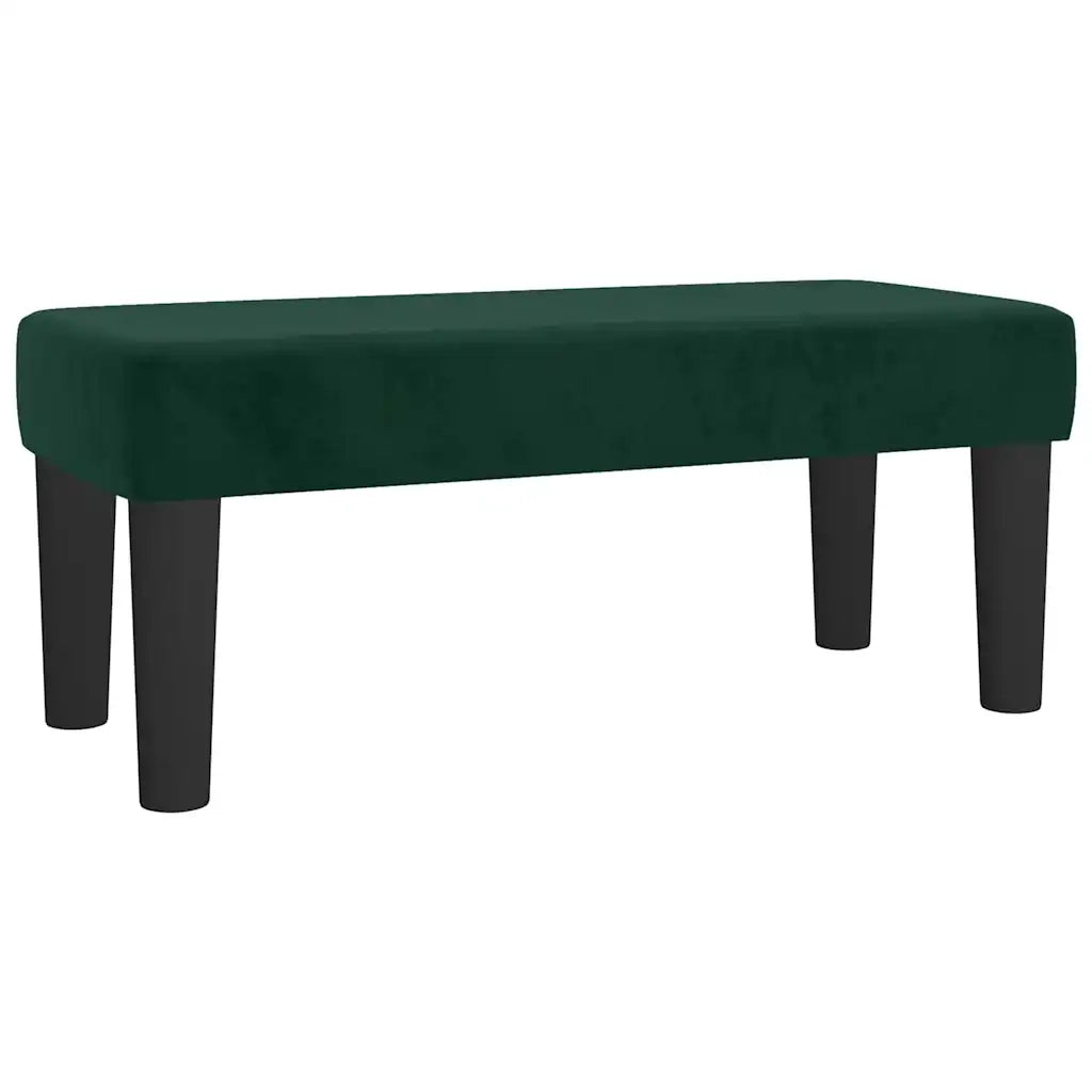 Giroletto a Molle con Materasso Verde Scuro 120x190 cm Velluto