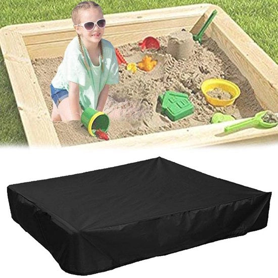 Zangabagno impermeabile - Copertura impermeabile zangabagno - 150×150cm - Zangabagno attrezzi - Copertura quadrata - per zangabagno piscina giardino - con corda di traino - Copertura quadrata protettiva - Zangabagno attrezzi quadrato - Nero