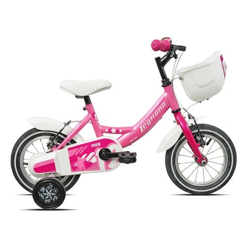 Bicicletta legnano 26l9900d bimba con rotelle pink fucsia glossy