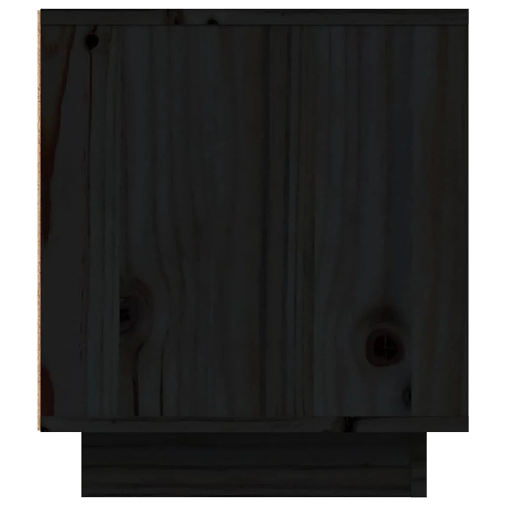 Mobile TV multimediale scaffale TV credenza mobile TV sala da pranzo soggiorno camera da letto 80 x 35 x 40,5 cm legno di pino massiccio nero 02_0026281