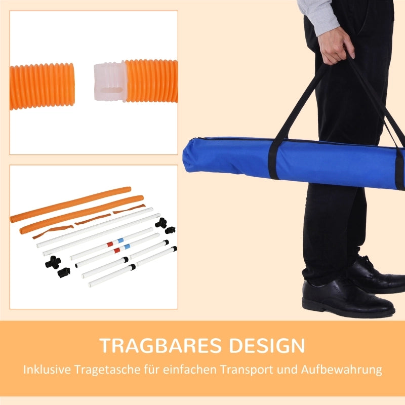 Giochi da arrampicata 2 in 1 con anello removibile per addestramento cani in plastica gialla 74,5 × 66 × 91 cm