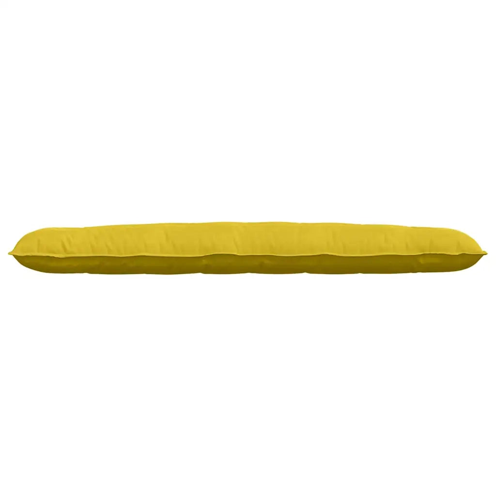 Cuscino per Schiena Giallo 200 x 50 cm Tessuto in Cords 42014983