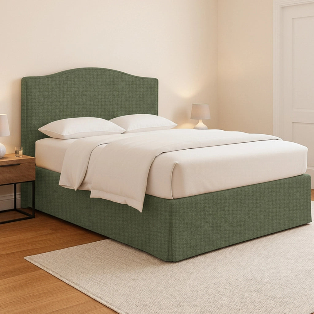 Blyth, Letto Piazza e Mezza Sfoderabile Made in Italy, Verde