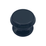 Pomolo fisso per porta SAGUATTI 877/80QB in alluminio nero lucido