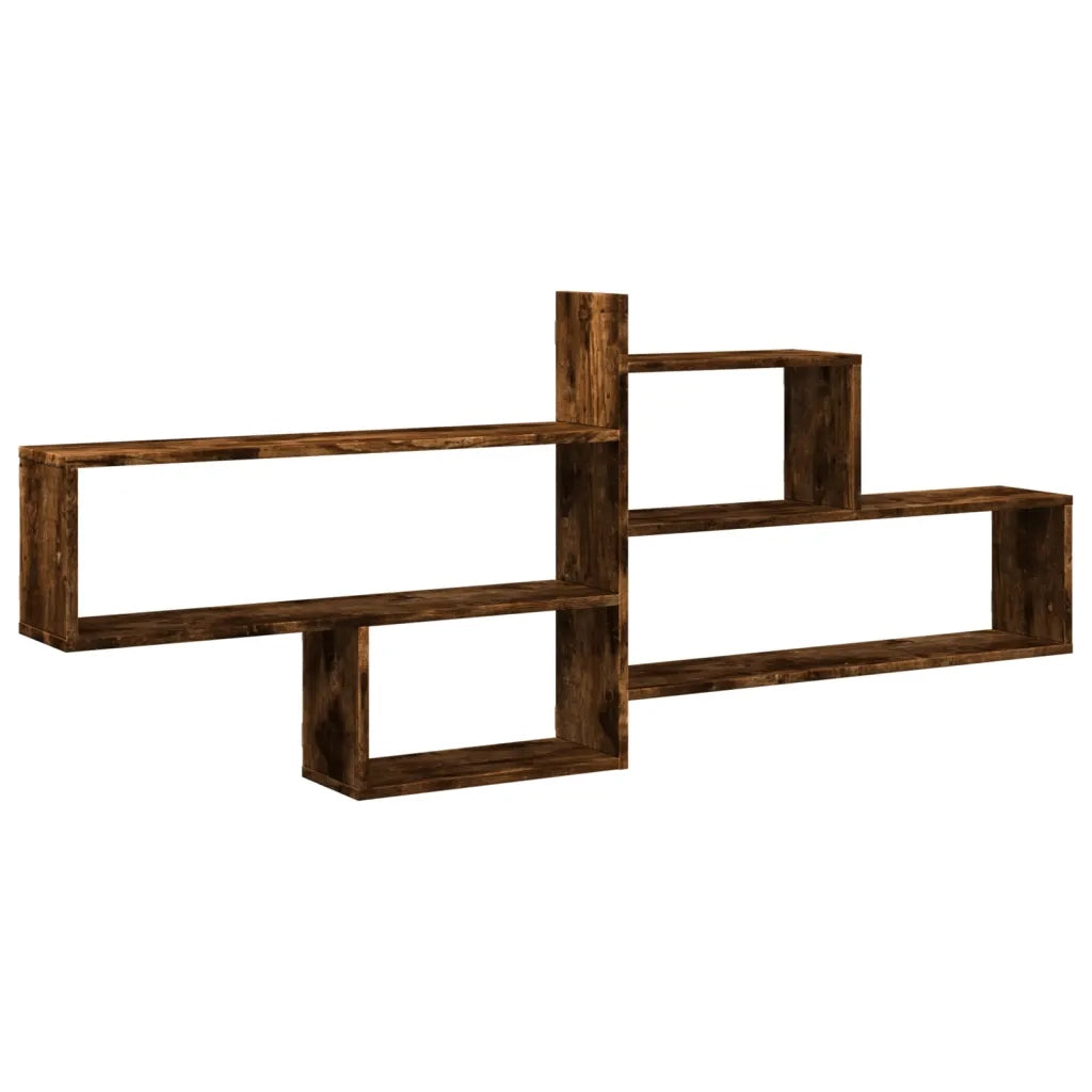 Mensola a Parete Rovere Fumo 167,5x18x68 cm in Truciolato 853321