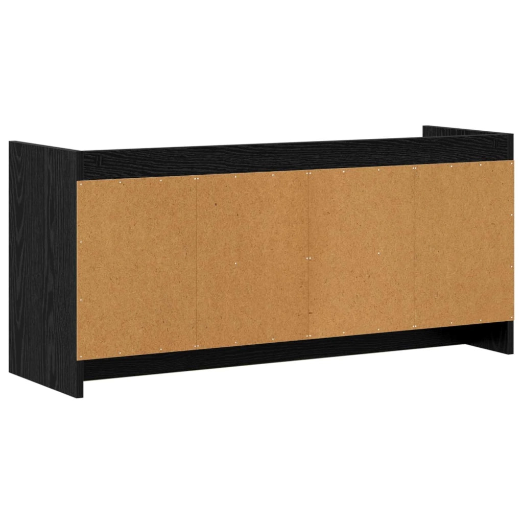 Mobile TV 102 x 33 x 47 cm Rovere Nero Legno ingegnerizzato 8011164