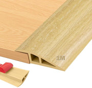 Profilo di transizione autoadesivo 1M x 5CM, striscia di transizione in PVC per pavimento, rail di transizione autoadesivo per pavimenti e tappeti.