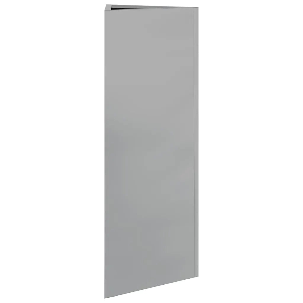 vidaXL Fioriere 2 pz Triangolari 30x26x75 cm in Acciaio Zincato
