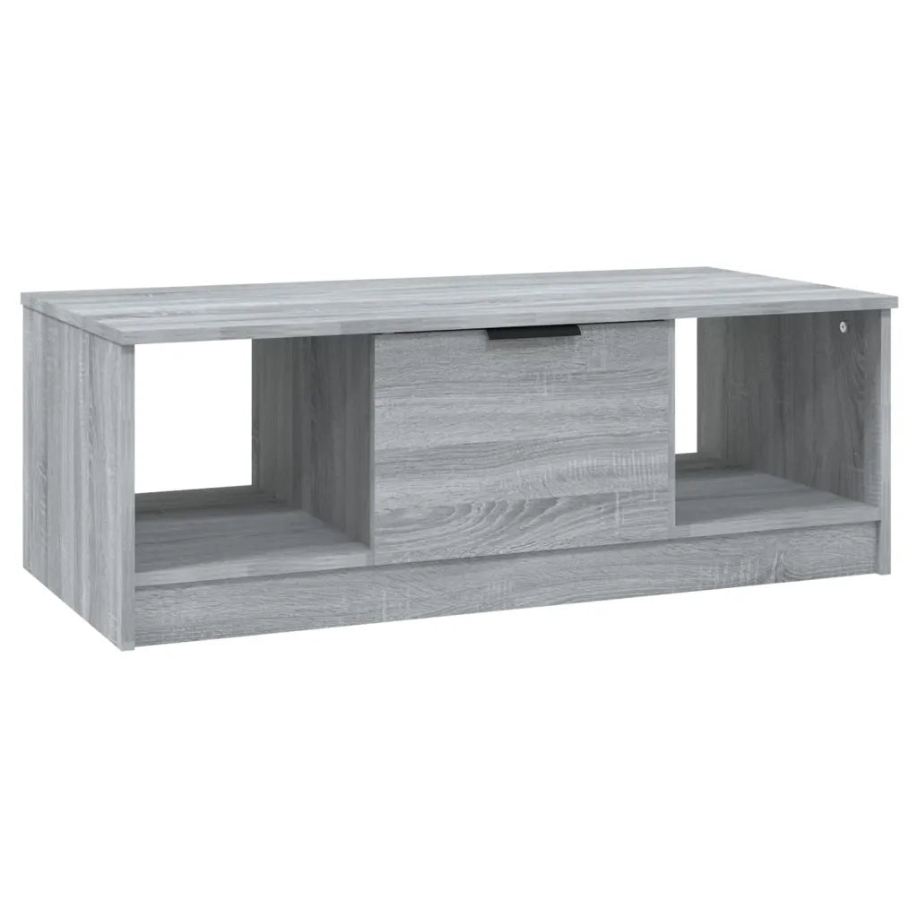 Tavolino da Salotto-Tavolino da soggiorno-Tavolo Grigio Sonoma 102x50x36cm Legno Multistrato 253877