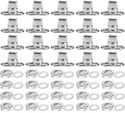 20 set di fissaggi a twistlock di alta qualità per uso marittimo, viti e bulloni per occhi di vite, facilmente utilizzabili per fissaggi di tela