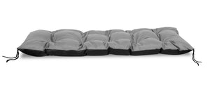 AIO FACTORY Cuscino da giardino impermeabile grigio 150x50 cm per panca/altalena