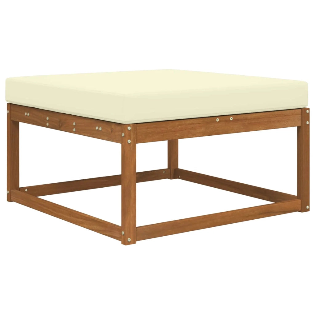 Cuscino per divano da esterno Crema 80 x 80 x 8 cm Poliestere 900814