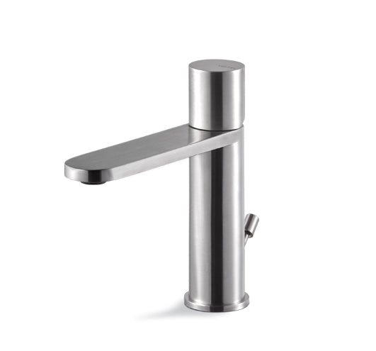 Miscelatore lavabo con scarico acciaio inox Vema VENY STEEL V29010 Satinato