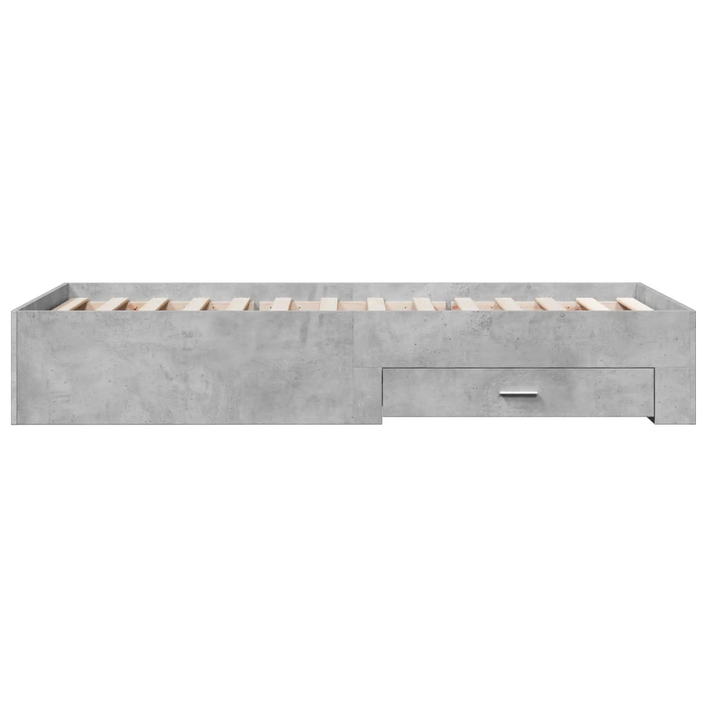 Telaio del letto con storage Grigio Cemento 80 x 200 cm 3429530