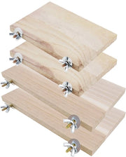 Pannelli lignei per animali 4x - Stand per animali in legno - Naturale